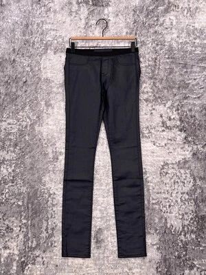 Novo Jeans Helmut Lang 25 Feminino Revestido Jeans Azul Cintura Baixa Skinny Jegging - Imagem 1 de 4