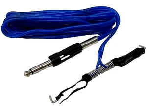Tribal Jewelry® SILIKON Clipcord BLAU Kabel Silikonkabel Tattoomaschine Rotary - Picture 1 of 5