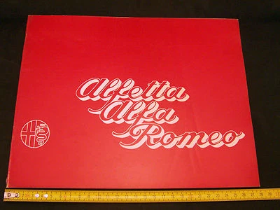 ALFA ROMEO DEPLIANT NUOVO ALFETTA 1 SERIE 1800 ORIGINALE PROMO PROSPEKT q20 - Immagine 1 di 4