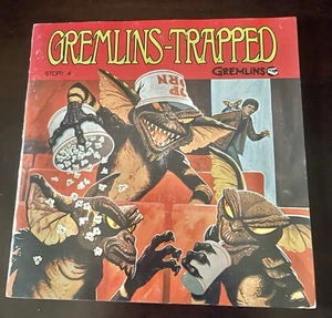 1984 Gremlins Story 4 Gremlins-Trapped 33 1/3 RPM Record & Story Book Good Shape - Picture 1 of 7