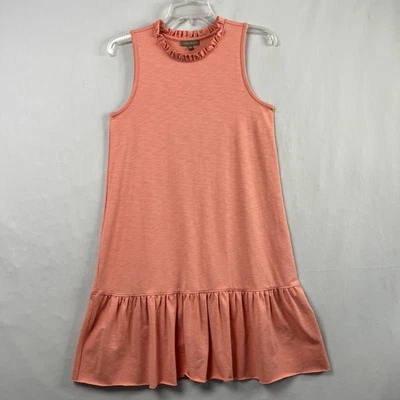 Платье Lilla P размер XS Shift с оборками повседневное эластичное удобное пляжное прибрежное - Изображение 1 из 4