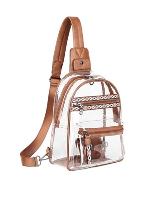 Bolso Grande Transparente para Estadios Eventos, Cartera Transparente Diseñador Ver A Través de Wo... Foto 1 de 4