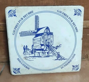 Ancienne Boîte En Métal Biscuiterie Dunkerquoise - Foto 1 di 6