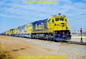 ORIGINAL SLIDE SANTA FE RR SF30C 9558 WICHITA FALLS TX 1988 - Picture 1 of 1
