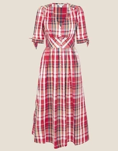 Monsoon Dolly Nila Check Dress Size 20 - XL - Picture 1 of 4