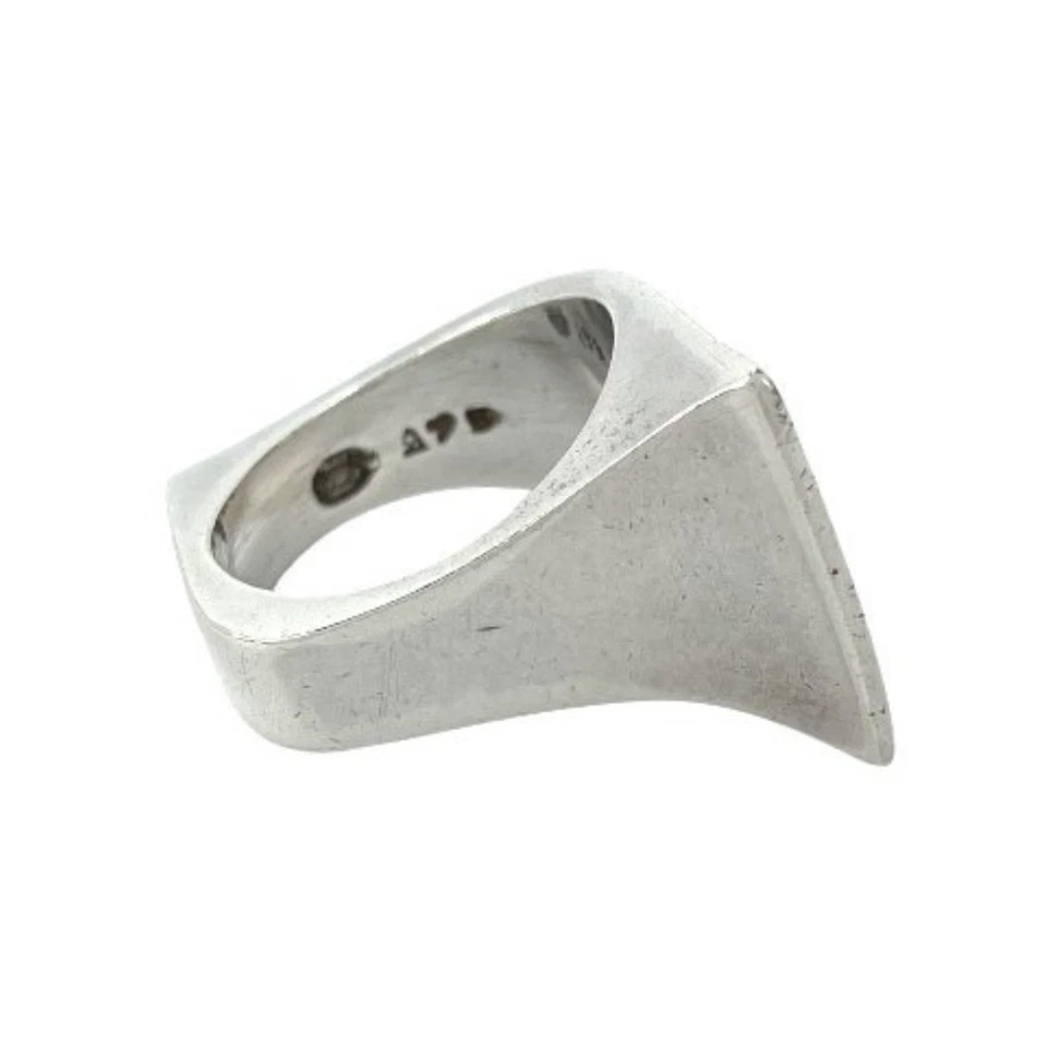 Anillo de plata esterlina Georg Jensen #175 doblado Gabrielsen usado EE. UU. 6,5 Foto 1 de 4