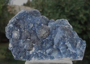 - Minerali Grezzi Cristalloterapia - FLUORITE blu mirtillo (84) mongolia - Picture 1 of 7