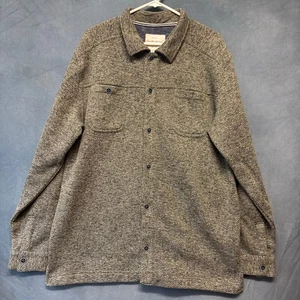 Weatherproof Tweed Shacket Chore Western Men's XL Outdoors Comfy Soft Cozy Fish - Picture 1 of 12