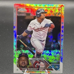JOSE RAMIREZ #38 Logofractor  2023 Topps Chrome  Cleveland GUARDIANS - Picture 1 of 2