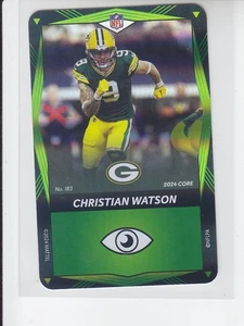 NFL Uno Elite Core Edition CHRISTIAN WATSON Green Foil SP Packers #183 - Picture 1 of 1