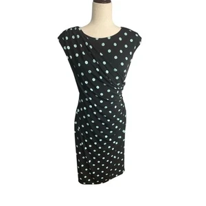 Connected Apparel Vestido de Carrera Sin Mangas Negro Azul/Verde Lunares Mujer 8 - Imagen 1 de 6