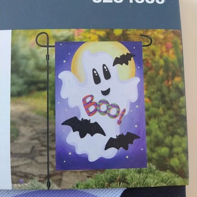 Fantasma Halloween Jardín Patio Bandera 12x18 Pulgadas Doble Cara Foto 1 de 3