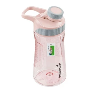 Botella de agua Keeper 530 ml a prueba de fugas, a prueba de golpes, antideslizante rosa 9,5x7,1x19 cm - Imagen 1 de 10