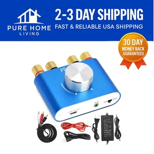 160W Bluetooth Mini Amplifier - High-Fidelity Sound with AUX/USB Compatibility - Picture 1 of 11