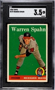 1958 Topps Warren Spahn SGC 3.5 #270 Milwaukee Braves  - Picture 1 of 2