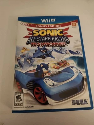 Sonic & All-Stars Racing Transformed Nintendo Wii U 2012 W/ Case & Manual Works - Image 1 of 4
