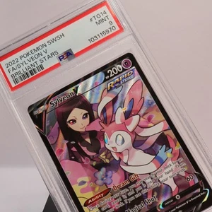 Pokemon TCG - Sylveon V TG14 Brilliant Stars Trainer Gallery   - PSA 9 MINT - Bild 1 von 3