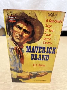 MAVERICK BRAND by DB Newton, Monarch #271 pulp western Texas vintage pb, STANLEY - Bild 1 von 4
