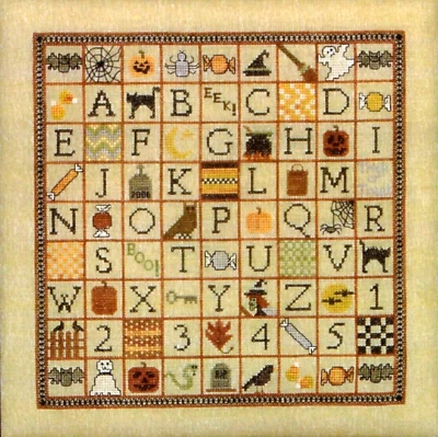 Six Cats and a Witches Hat Cross Stitch Embroidery Pattern Blue Ribbon Designs - Image 1 of 3