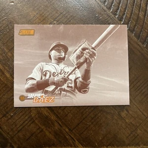 2023 Topps Stadium Club - Javier Baez - #14 Black & White Parallel SP - Picture 1 of 4