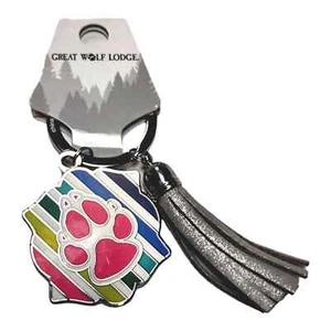 Key Chain Great Wolf Lodge Keyring or Craft Charm Accent - Picture 1 of 2