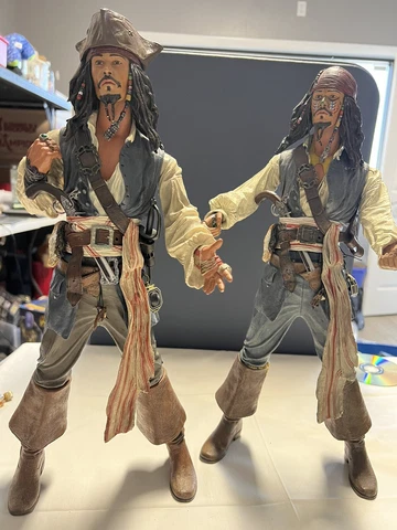 2 Pirates Of The Caribbean Capt. Jack Sparrow johnny depp 18” Talking Figures Cover