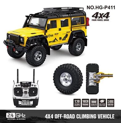 1/10 4x4 Radio Control Off-road Climbing P411 RC Crawler Model Differential Lock - Image 1 of 4