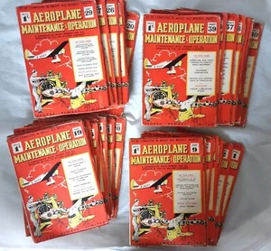 AEROPLANE MAINTENANCE & OPERATION MAGAZINES. COMPLETE SET 1-40 AND 11 INSERTS - Foto 1 di 9
