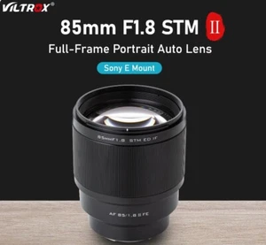 VILTROX 85mm F1.8 II STM Large Aperture Auto Focus Lens Sony E-mount camera New - Picture 1 of 4