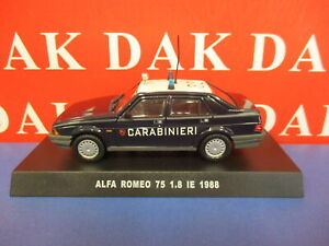 Die cast 1/43 Modellino Auto Carabinieri Alfa Romeo 75 1.8 IE 1988