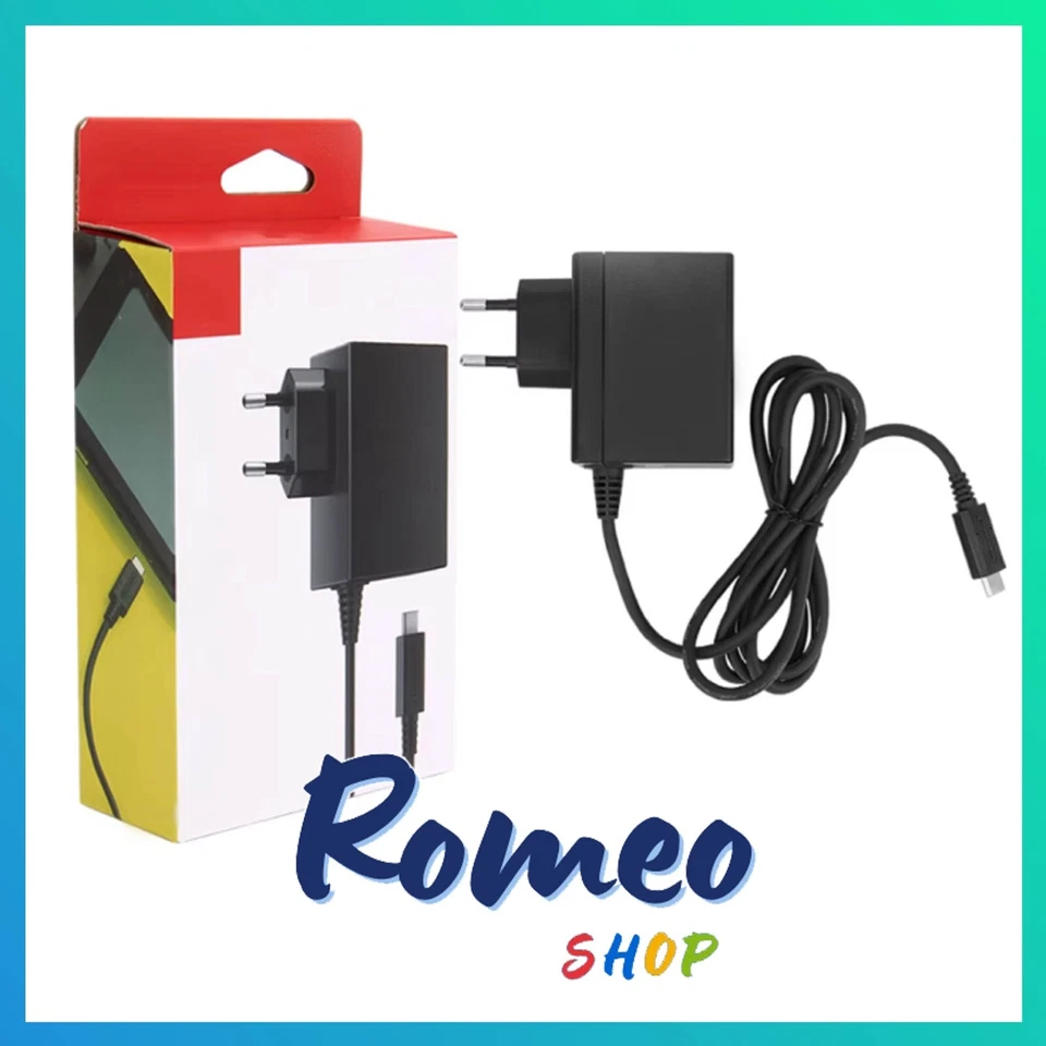 CARICATORE NINTENDO SWITCH CARICABATTERIA ALIMENTATORE AC ADAPTER per DOCK TV - Immagine 1 di 4