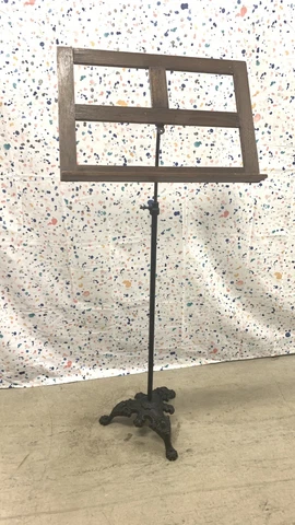 Antique Hamilton Adjustable Iron Base Music Stand Cover
