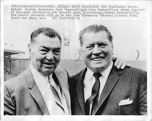 Jack Demsey and Gene Tunney Original Vintage Boxing Fight Wire Photograph - Picture 1 of 1