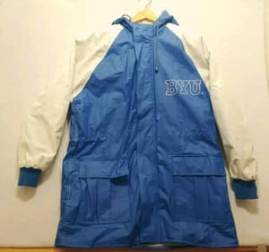 Vintage BYU Cougars Parka Regenmantel Jacke Full Zip Kapuze CLP Medium - Bild 1 von 15