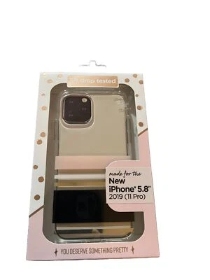 iPhone  (11 Pro) Clear w/Stripes Phone Case, New 6ft Drop Tested - Image 1 of 2