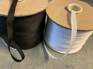 0,06 €/m )   250 m Aufhängeband 100 % Polyester 7 mm breit   2 Farben zu Auswahl - Picture 1 of 3