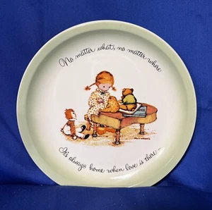 Plato de coleccionista vintage Holly Hobbie 1972 "No importa qué, no importa dónde..." - Imagen 1 de 2