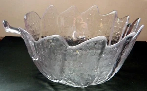 Orrefors 'Eden' Salad Bowl Lars Hellsten c.1977 Original box & receipt 8700/33 - Picture 1 of 12
