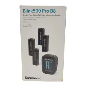 Sistema de micrófono de solapa inalámbrico Saramonic Blink500 Pro B8 de 4 canales para 4 personas - Imagen 1 de 10