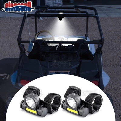 2x Upgraded Roll Bar Mount Dome Light LED Light for Polaris RZR PRO XP/XP 4/PRO - Image 1 of 4