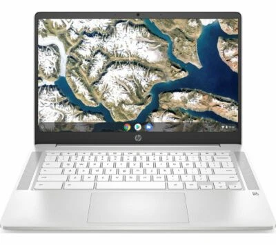 HP Chromebook 14a-na0500sa 14" 64GB eMMC, Intel Celeron N4000, 4GB RAM- White - Image 1 of 3