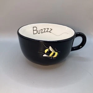 Black Buzzzz…Soup Mug with Bee design Dept 56 - Picture 1 of 5