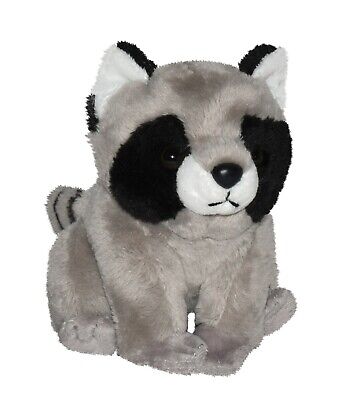 New Raccoon Wild Republic Pocketkins Soft Toy Teddy Bear Plush Cuddly • 9.38£