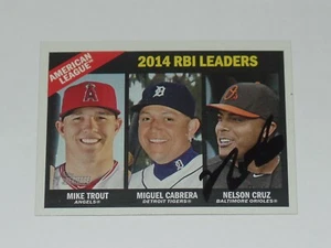 NELSON CRUZ SIGNED AUTO'D 2015 TOPPS HERITAGE CARD #220 BALTIMORE ORIOLES RAYS - Picture 1 of 2