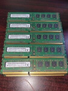 (Lot of 50) Micron 4GB 1Rx8 PC3-12800U 1600MHz DDR3 Desktop Memory RAM