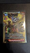  Ancient Greymon BT4-113 SEC Digimon Great Legend TCG Secret Rare 