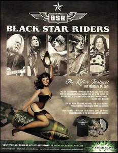 Black Star Riders 2015 The Killer Instinct álbum anuncio Nuclear Blast anuncio - Imagen 1 de 3
