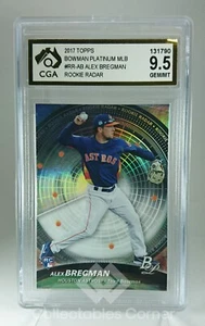 2017 Topps Bowman Platinum Alex Bregman Rookie Card Graded 9.5 - Picture 1 of 2