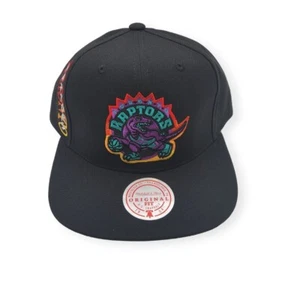 Mitchell & Ness Toronto Raptors High Grade Black Adjustable Snapback Hat Cap - Picture 1 of 6