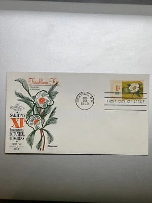 1969 Botanical Series-Franklinia Tree-First Day Cover-Aug 23, 1969 - Image 1 of 2
